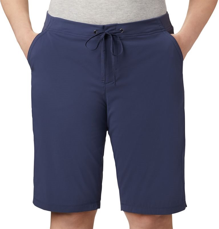 Pantaloni Scurti Columbia Anytime Outdoor Long Dama Bleumarin | Plus Size RA80AMQ7S